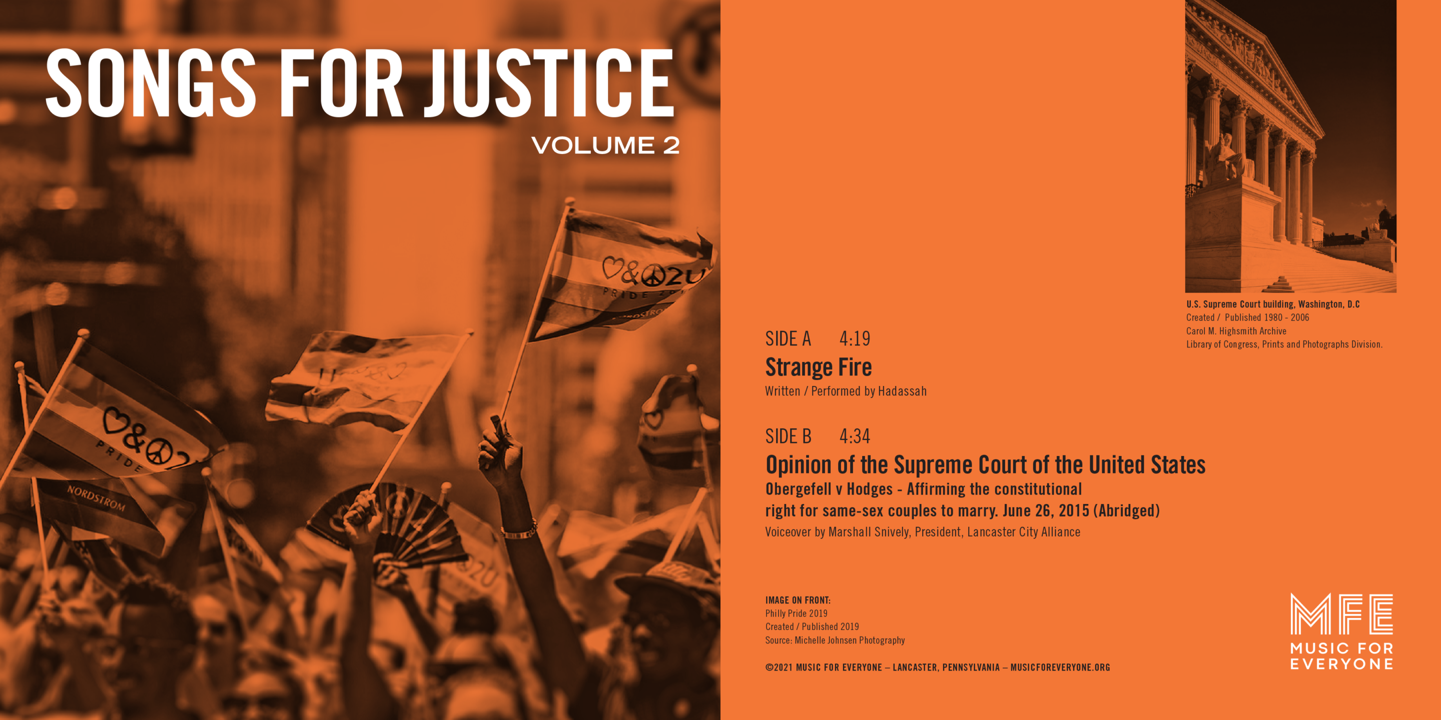 Songs For Justice Vol. #2 (Digital Download) | Music For Everyone